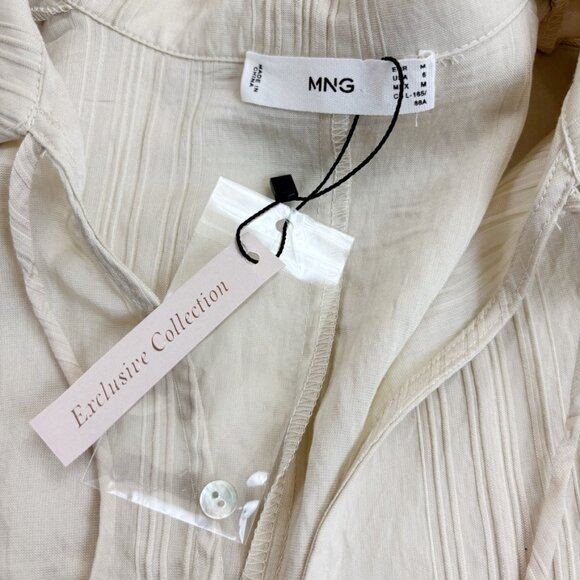 MNG Mango Soft Ribbed Kaftan Dress US 6 NWT Exclusive Collection Beach Pool Luxe - Picture 5 of 10